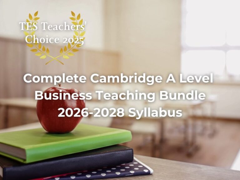 Cambridge A Level Business 9609 Complete Bundle cover