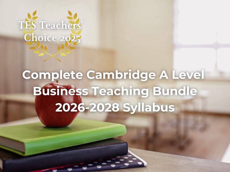 Cambridge A Level Business 9609 Complete Bundle cover