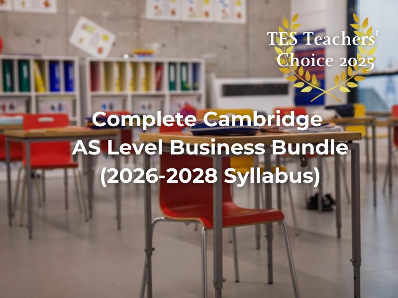 Cambridge AS Level Business 9609 Complete Bundle cover