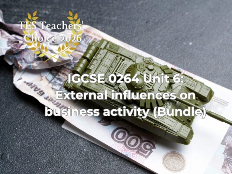 Cambridge IGCSE Business 0264 Unit 6 External Influences cover